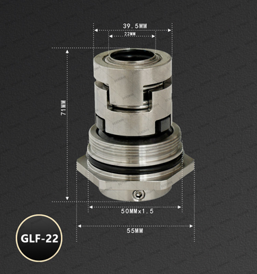 BERGMAN Replace Grundfos GLF-12 16  22 32 36mm CR CRN CRI Pump Mechanical Seal HQQV HQQE 96455086 96511844 96525458